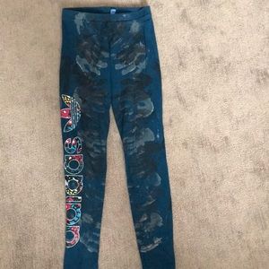 Adidas blue leggings